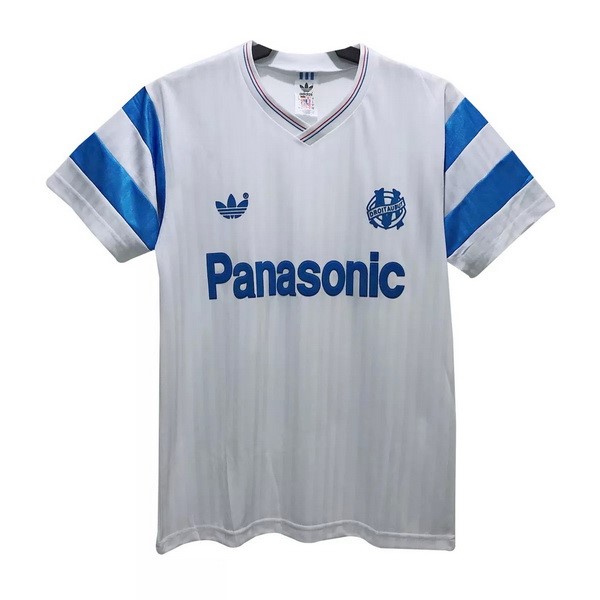 Thailande Maillot Football Marseille Domicile Retro 1990 Blanc